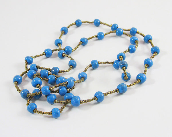 Necklace - Ceramic - LONG - Various Colors
