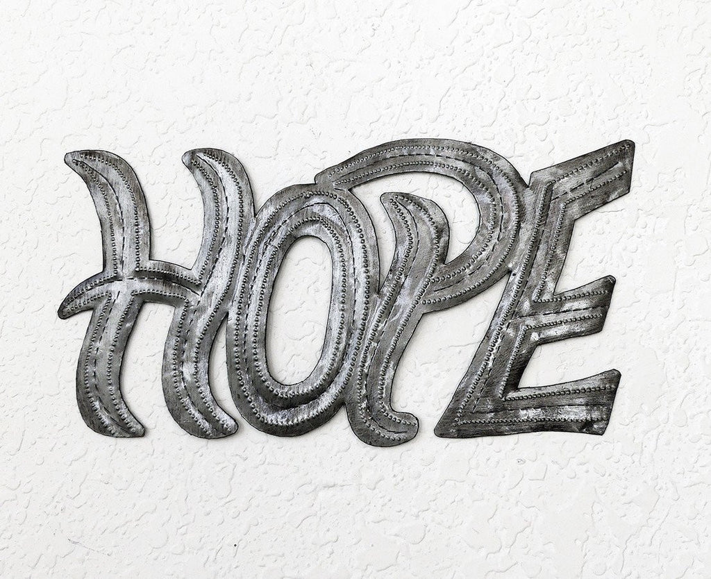 Wall Art - Metal - Hope - Simple Script