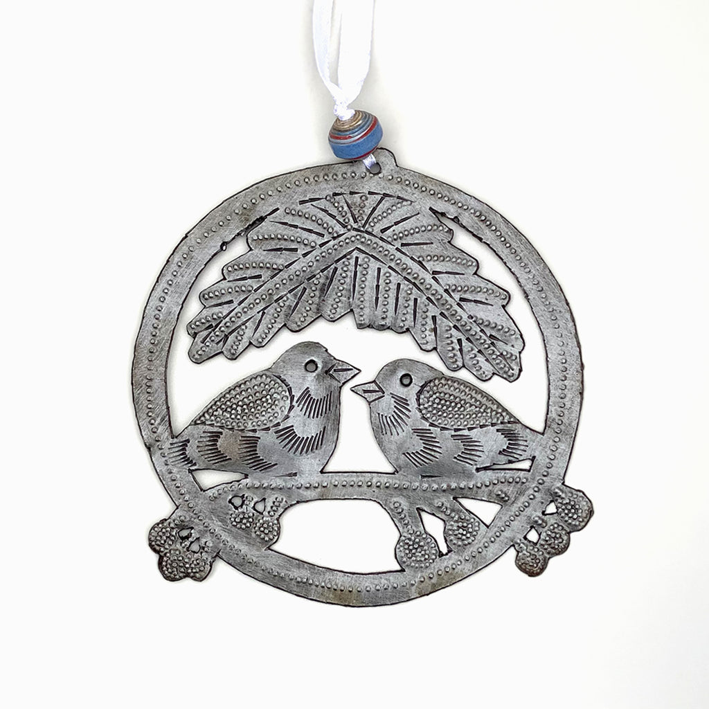 Ornament - Metal - Love Birds