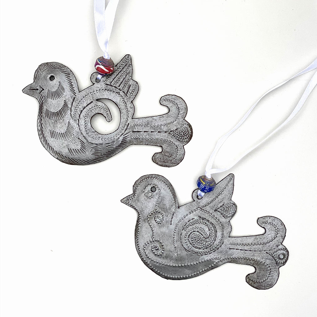 Ornament - Metal - Birds in Flight Set