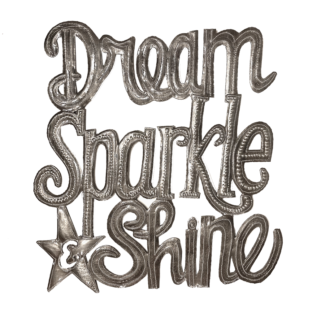 .Wall Art - Metal - Dream Sparkle Shine