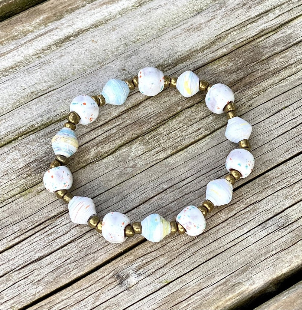 Bracelet - Ceramic - Rustic White
