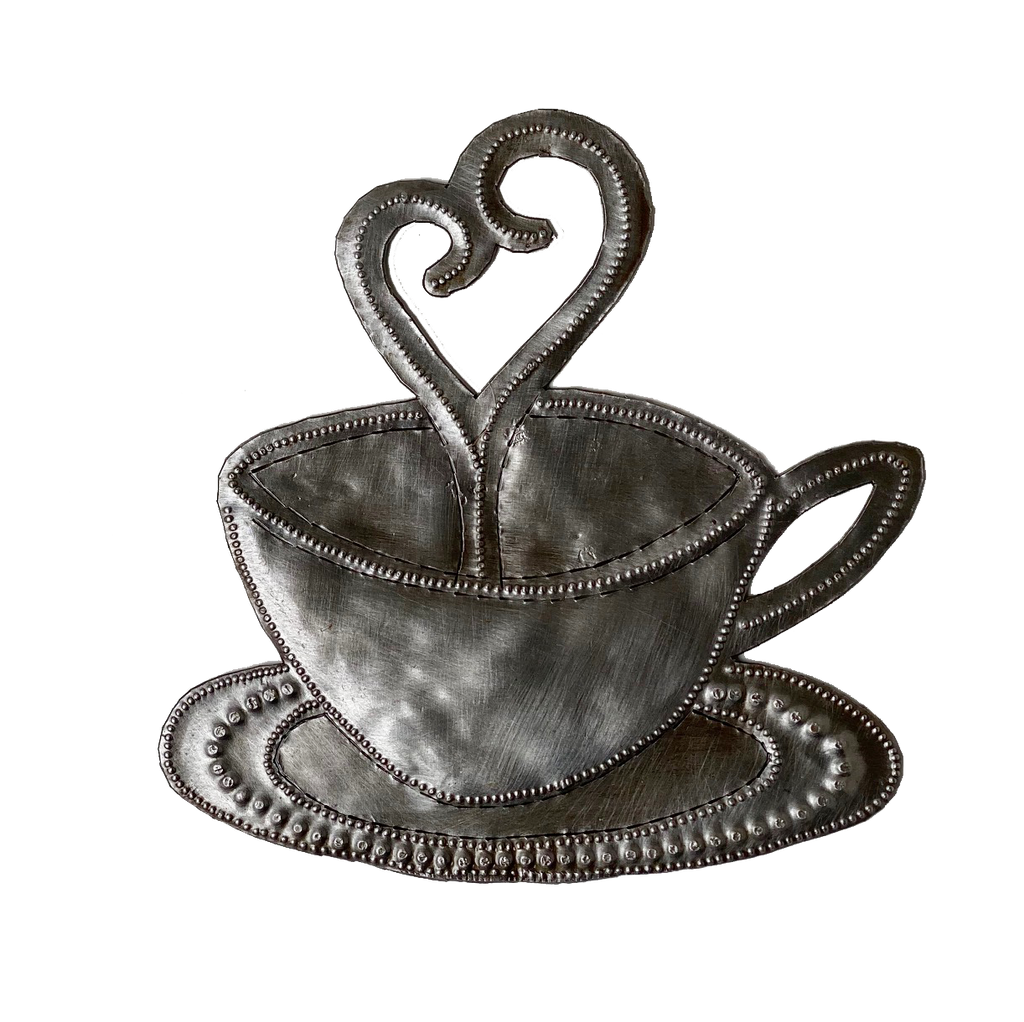 *Wall Art - Metal - Cup & Saucer to Warm Your Heart