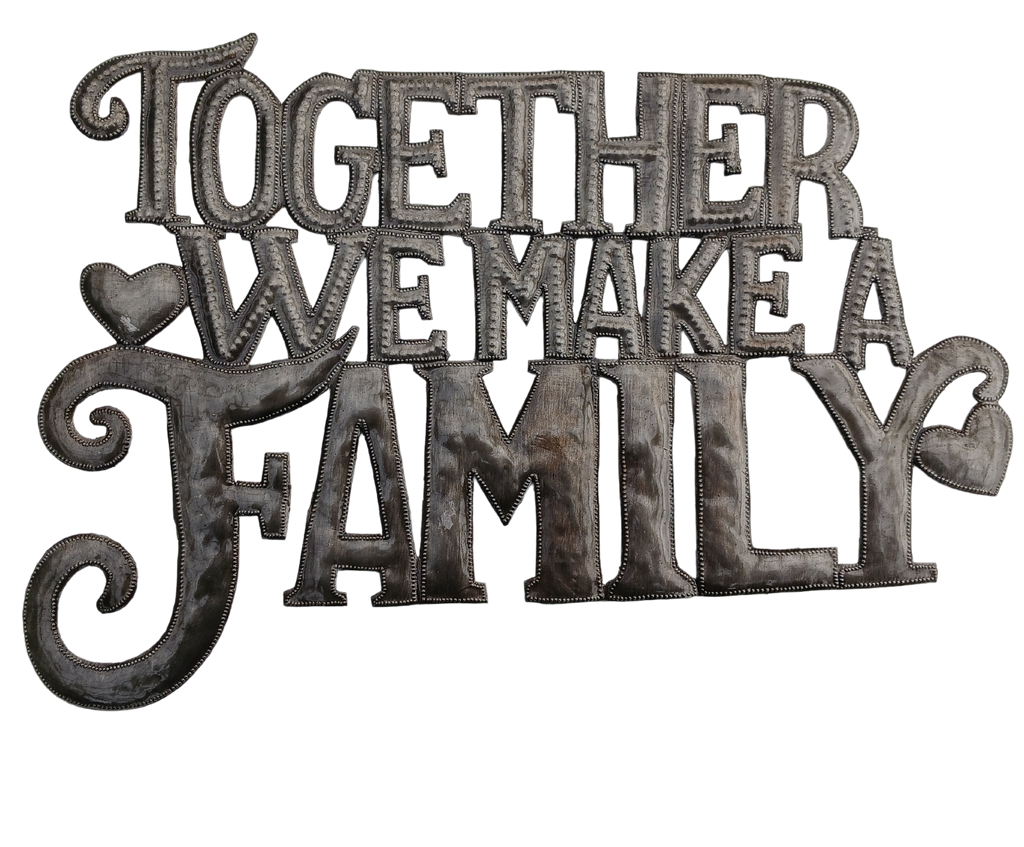 .Wall Art - Metal - Together we make a Family