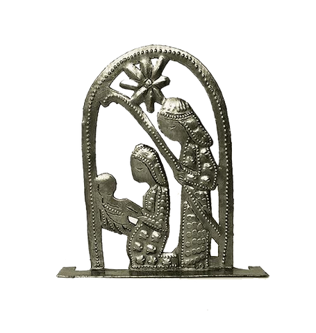Nativity -  Metal - Small Rounded Standing