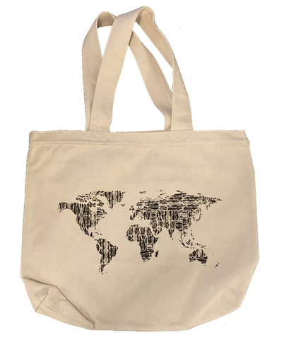 Tote Bag - Screen Printed - World Adventure