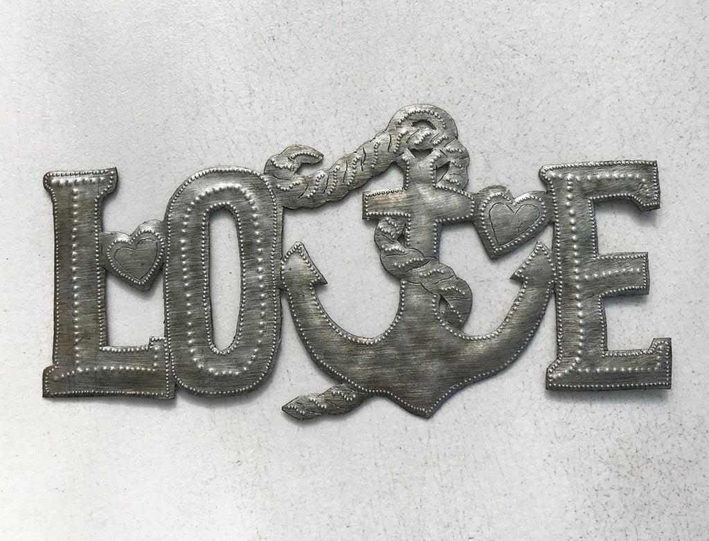 Wall Art - Metal - Love Anchor