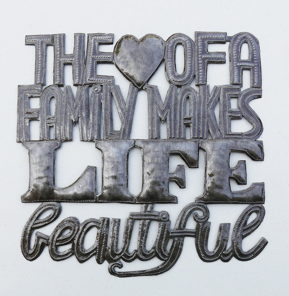 Wall Art - Metal - The Heart of a Family