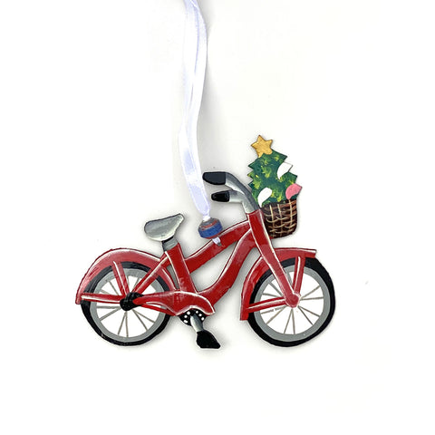 .Ornament - Metal - Painted Bicycle