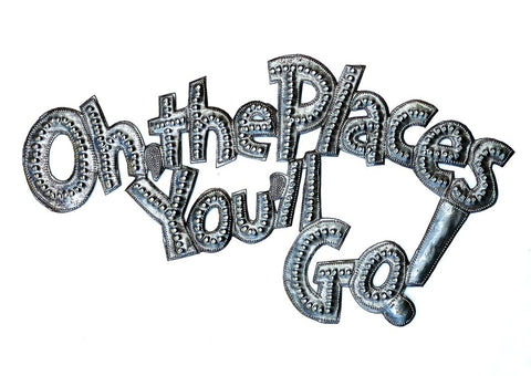 .Wall Art - Metal  - Oh the Places You'll Go