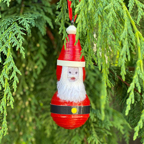 Ornament - Paper - Cereal Box Santa Claus