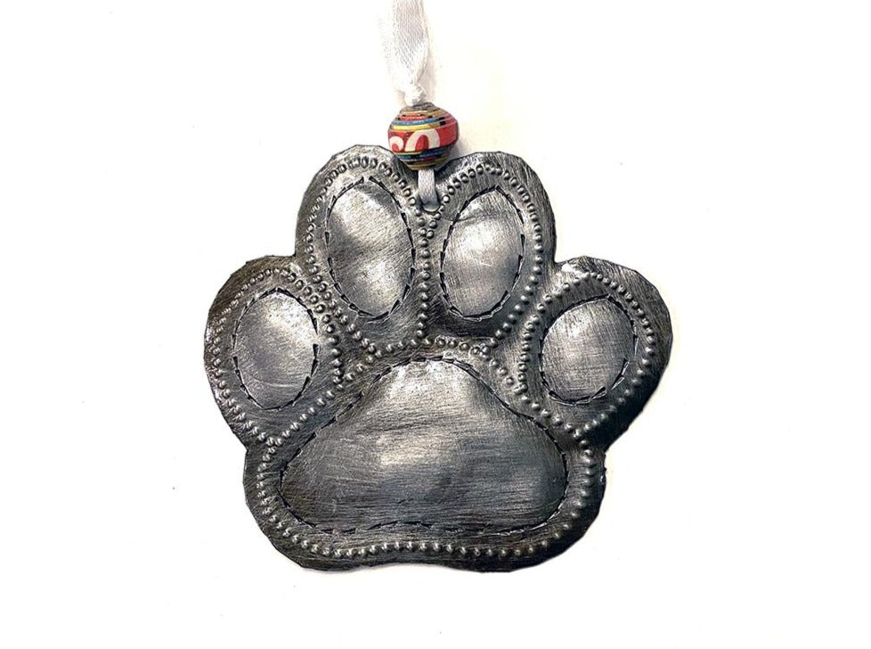 Ornament - Metal - Dog Paw