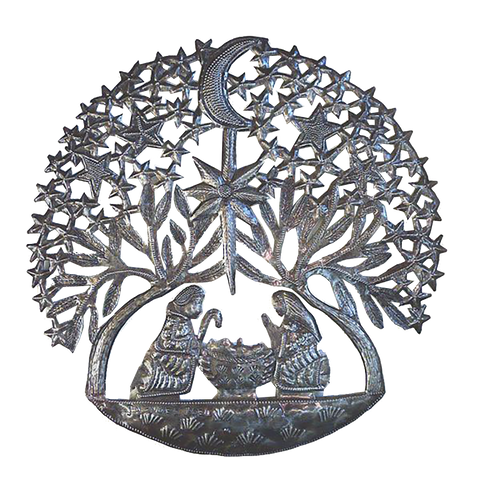 Nativity - Metal - Large Round