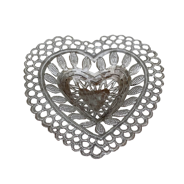 .Wall Art - Metal - Heart Shaped Bowl