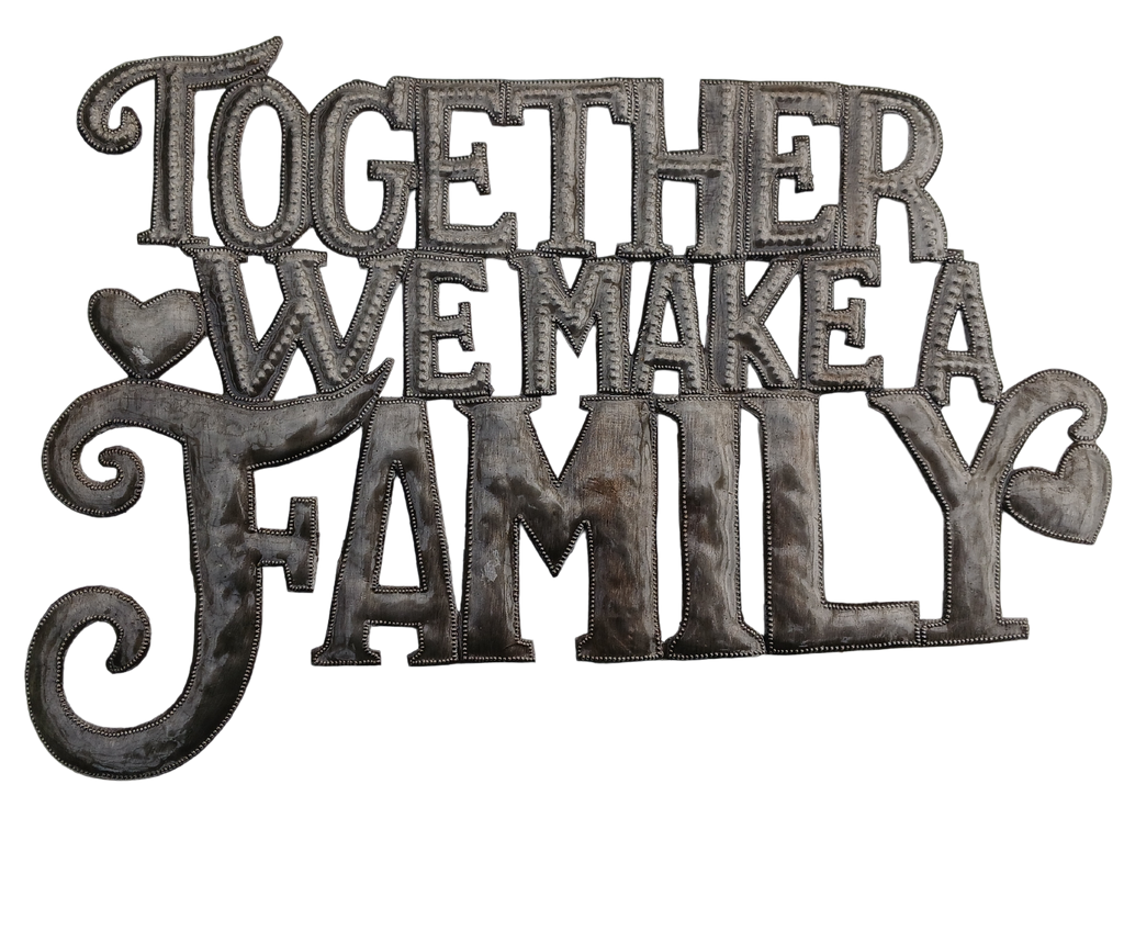 .Wall Art - Metal  - Together we make a Family