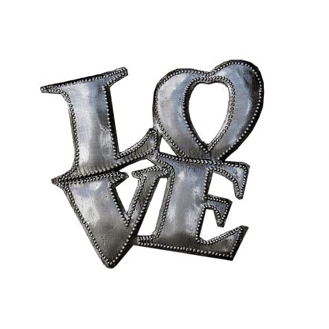 Wall Art  - Metal  - LOVE square