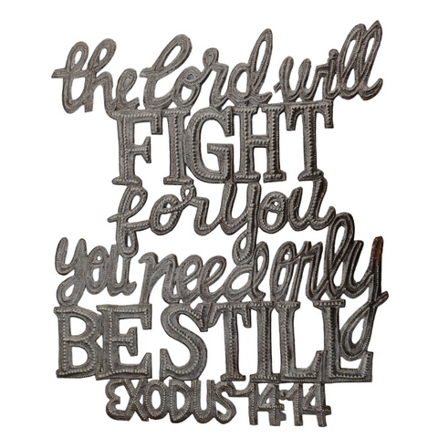.Wall Art - Metal  - The Lord will fight for You
