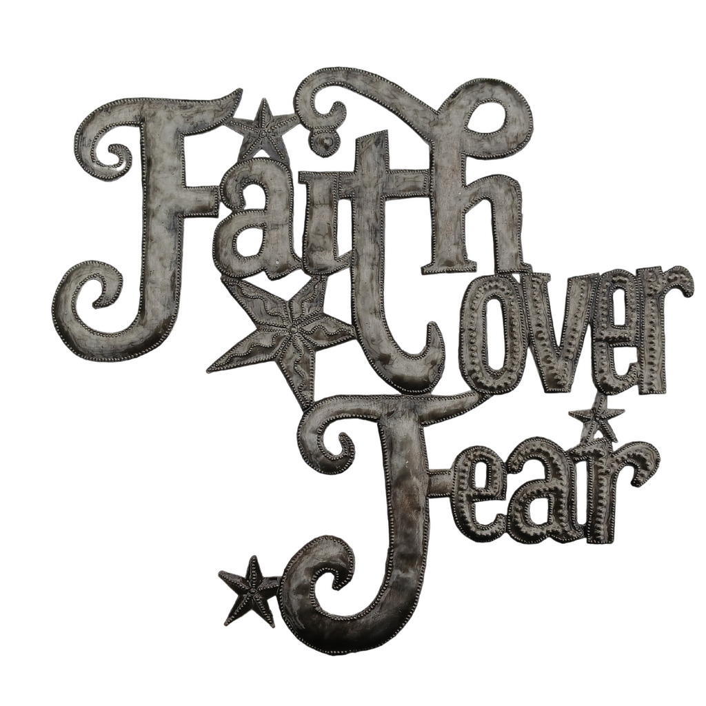 .Wall Art - Metal  - Faith Over Fear