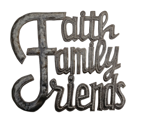 .Wall Art - Metal  - Faith Family Friends